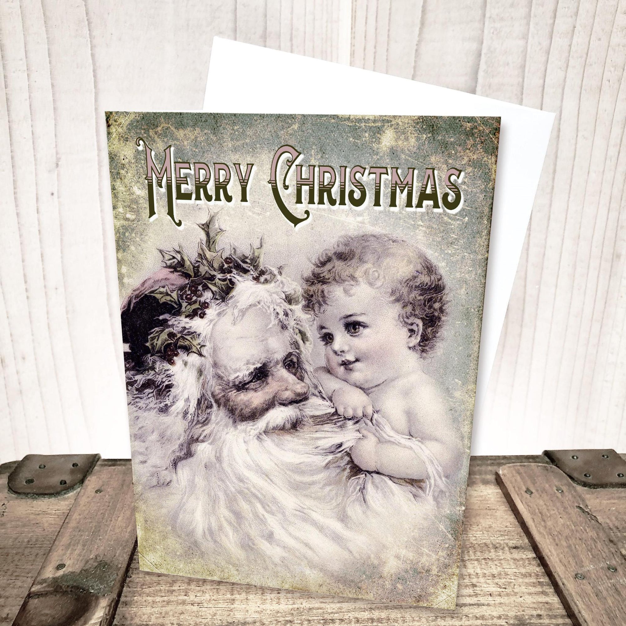 Vintage Santa Christmas Card by Yesterday's Best
