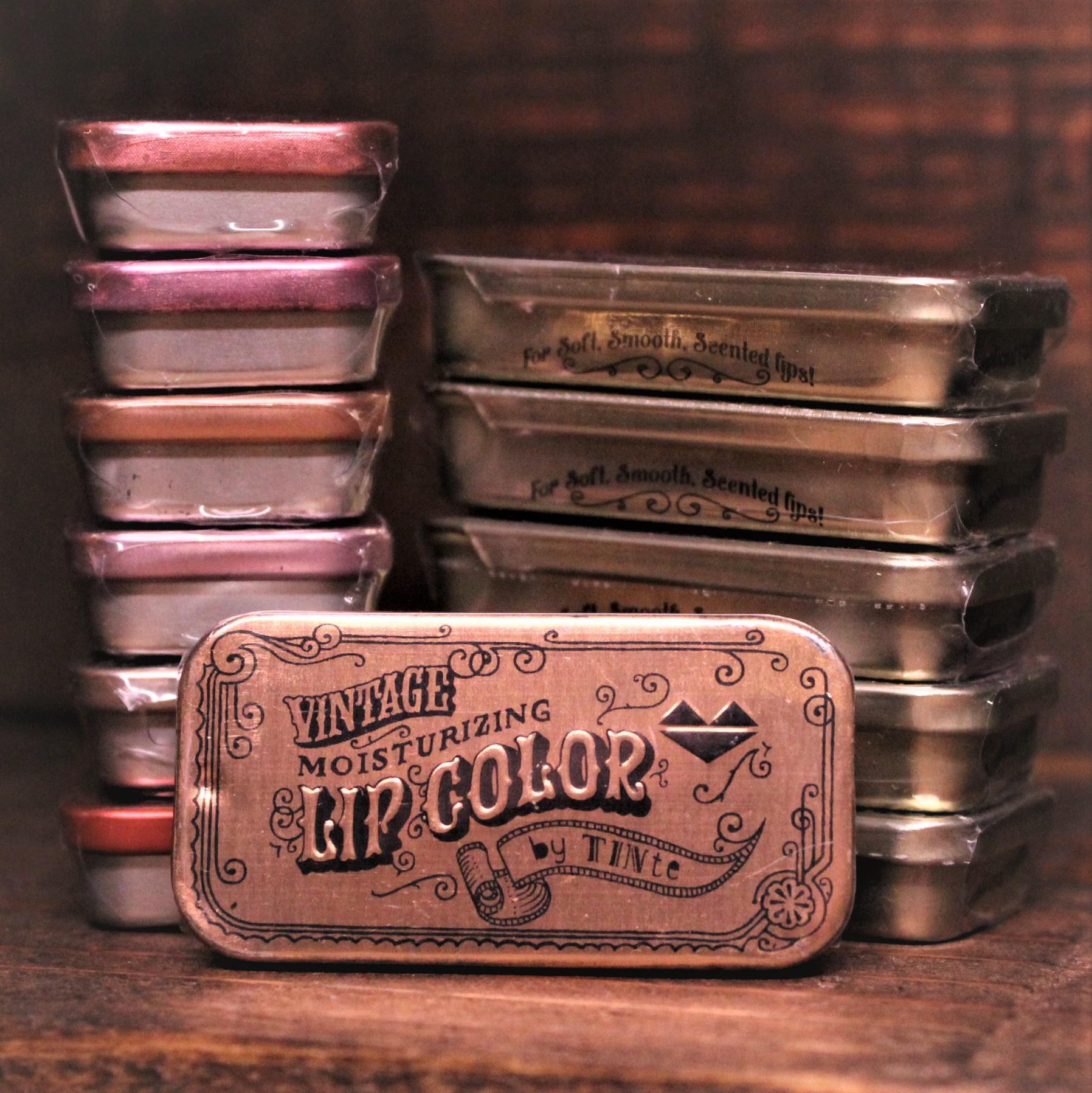 Vintage Slider Tin Moisturizing Flavored Lip Color | Root Beer