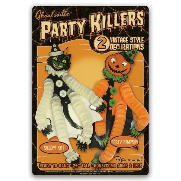 Vintage Style Halloween Decorations | Kreepy Kat & Party Pumpkin