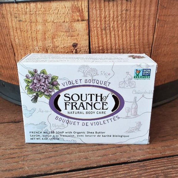 French Milled Soap Bar by South of France Violet Bouquet