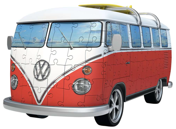 VW Volkswagon Bus T1 Surfer Edition Campervan 162 Piece 3D Puzzle by Ravensburger