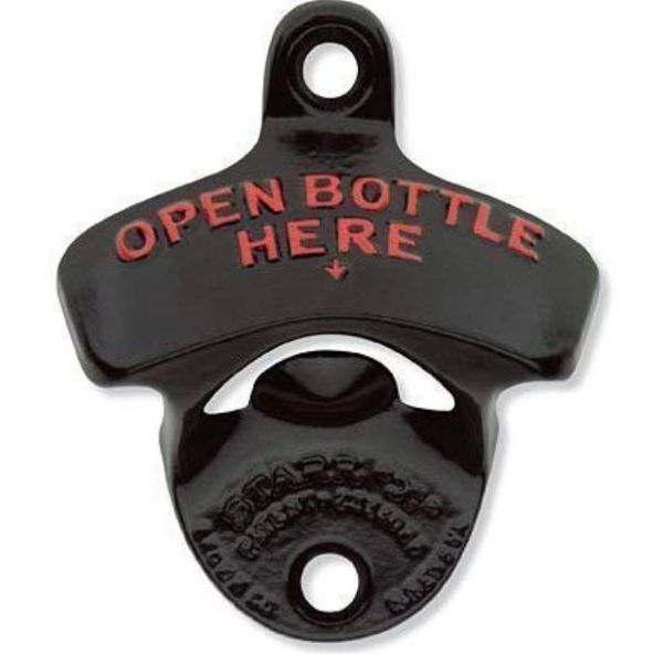 Wall Mount Bottle Opener Open Bottle Here STARR "X"