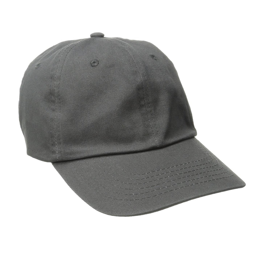 Washed Twill Cotton Baseball Cap Charcoal