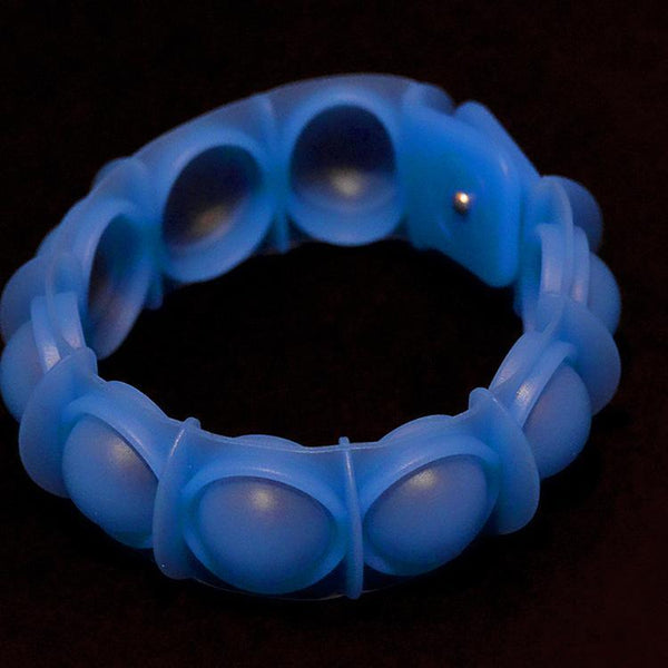 Watchitude POP'd Bubble Popping Toy Glow in the Dark Bracelet Blue
