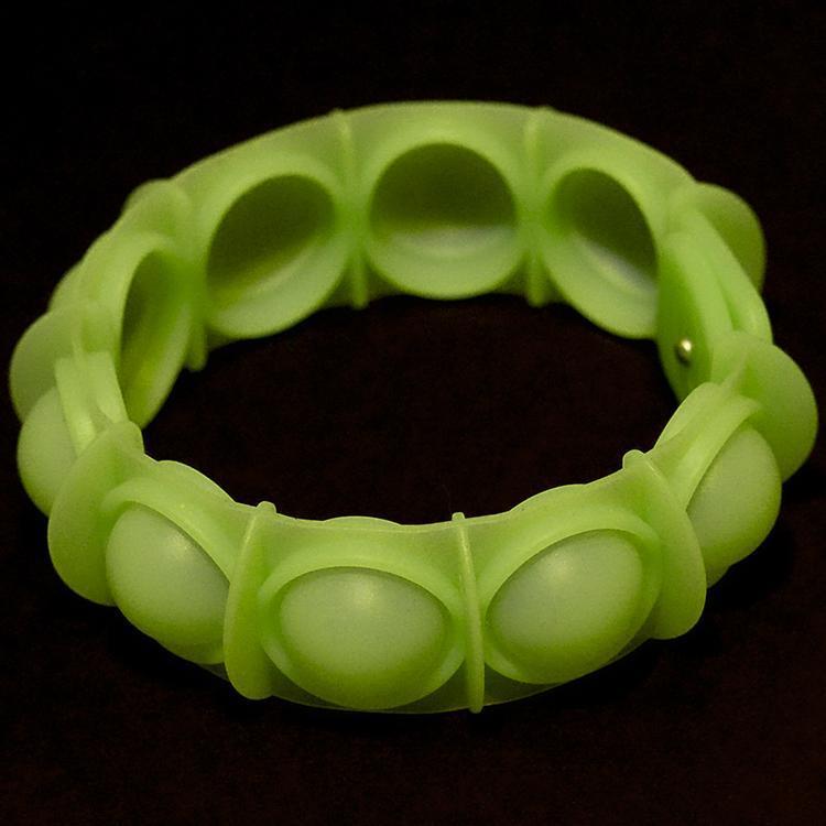 Watchitude POP'd Bubble Popping Toy Glow in the Dark Bracelet Green