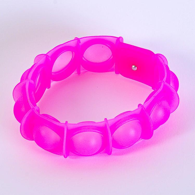 Watchitude POP'd Bubble Popping Toy Glow in the Dark Bracelet Pink
