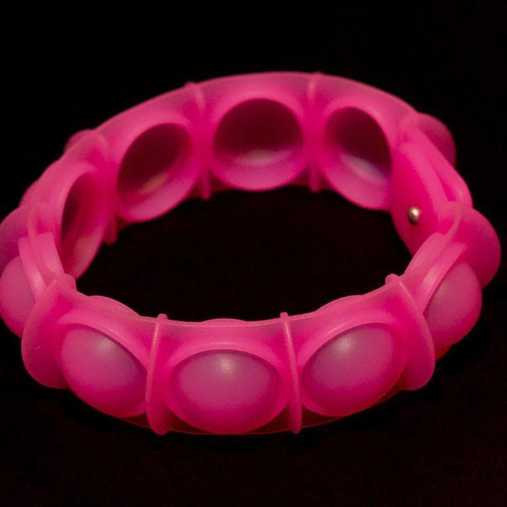 Watchitude POP'd Bubble Popping Toy Glow in the Dark Bracelet Pink