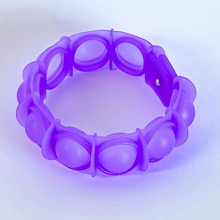 Watchitude POP'd Bubble Popping Toy Glow in the Dark Bracelet Purple