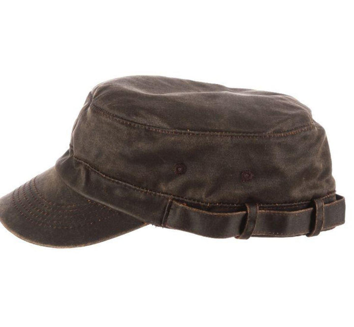 Weathered Cotton Cadet Cap | American Holly Brown