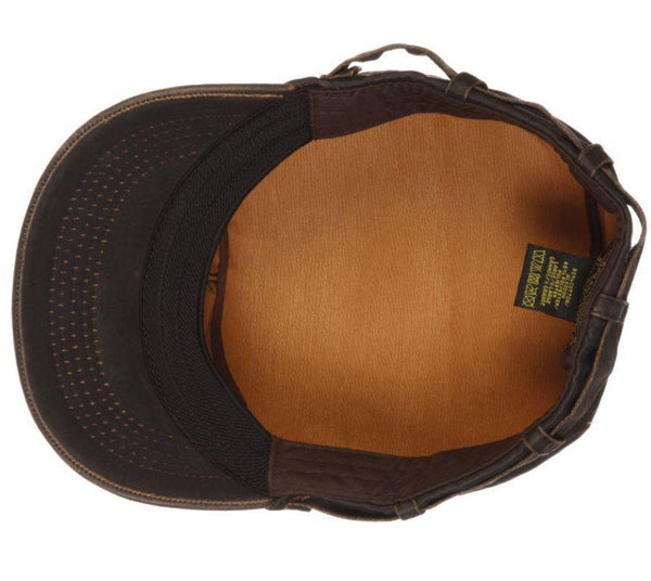 Weathered Cotton Cadet Cap | American Holly Brown