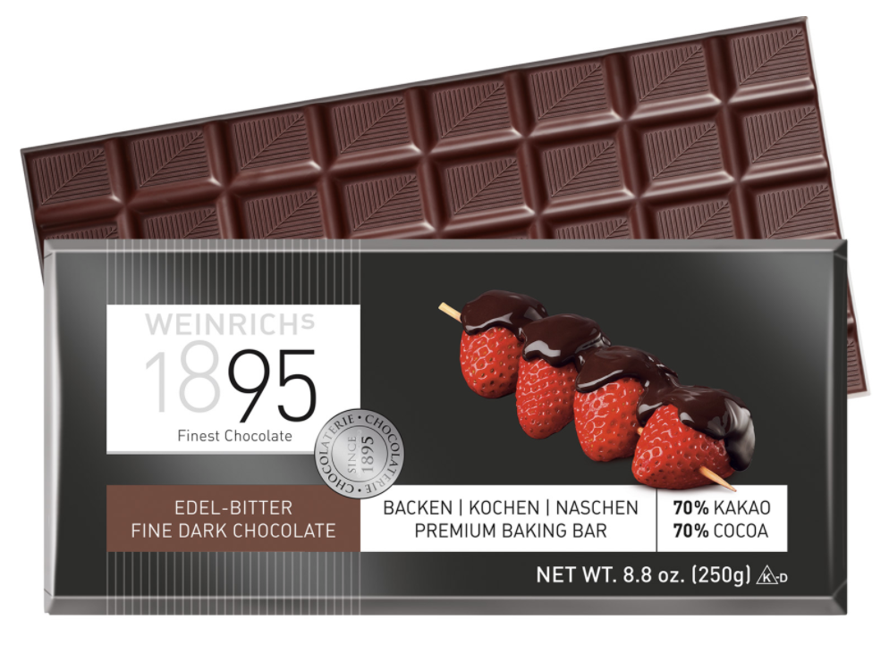 WEINRICHs 1895 Noble Bitter Baking Chocolate 70%