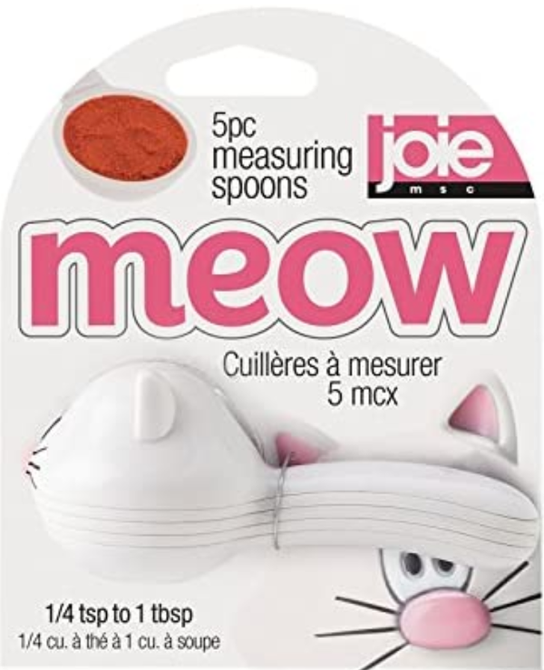 Cat Meow Measuring Spoons White