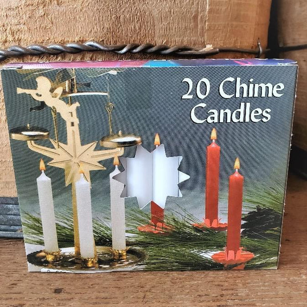 Chime Party Candles - 20 Count White