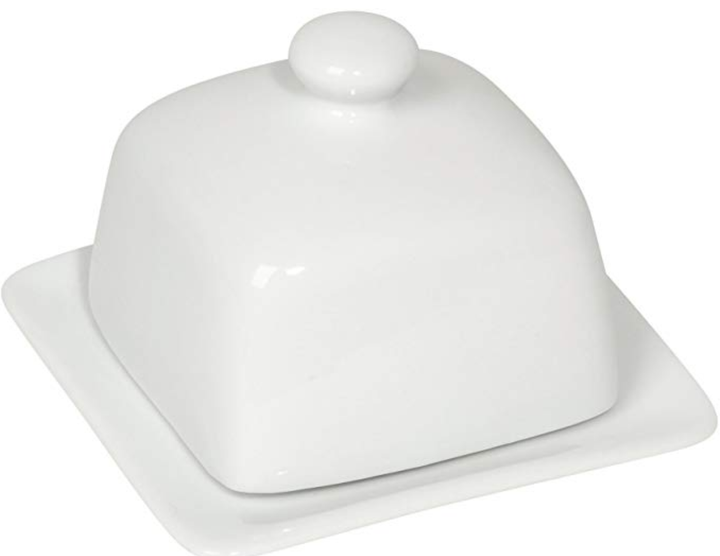 Colorful Square Butter Dishes White
