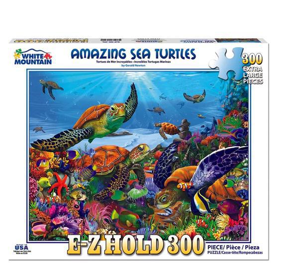 White Mountain Jigsaw Puzzle | Amazing Sea Turtles 300 Piece