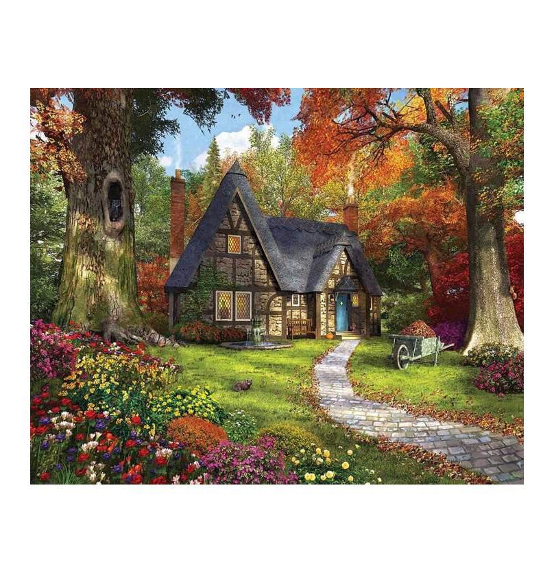 White Mountain Jigsaw Puzzle | Autumn Cottage 1000 Piece