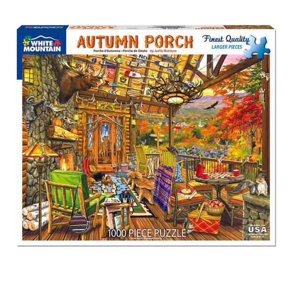 White Mountain Jigsaw Puzzle | Autumn Porch 1000 Piece