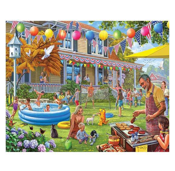 White Mountain Jigsaw Puzzle | Backyard BBQ 1000 Piece