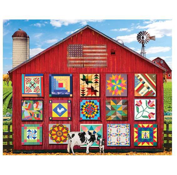 White Mountain Jigsaw Puzzle | Barn Quilts 1000 Piece
