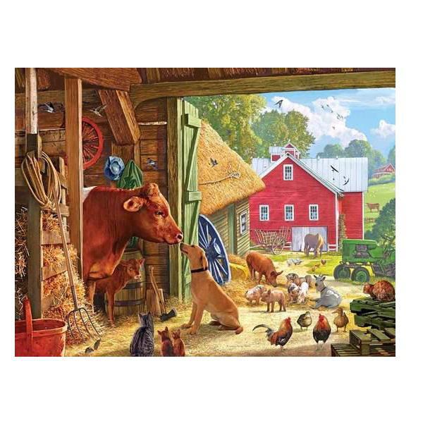 White Mountain Jigsaw Puzzle | Barnyard Buddies 550 Piece