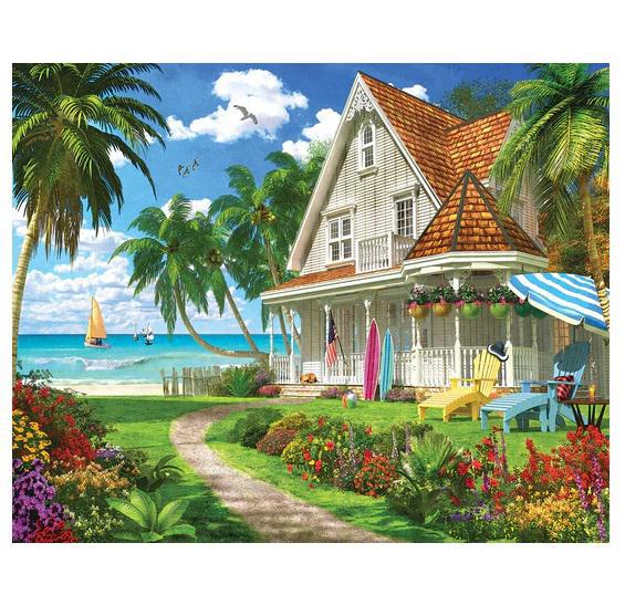 White Mountain Jigsaw Puzzle | Beach House 1000 Piece