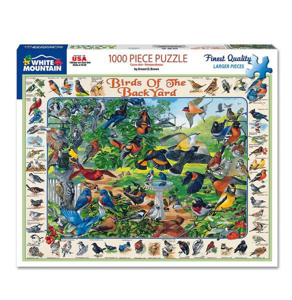 White Mountain Jigsaw Puzzle | Birds Of The Back Yard 1000 Piece