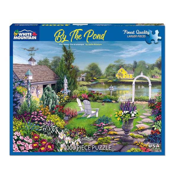 White Mountain Jigsaw Puzzle | By the Pond 1000 Piece