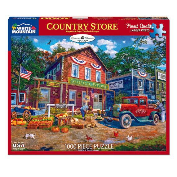 White Mountain Jigsaw Puzzle | Country Store - Seek and Find 1000 Piece