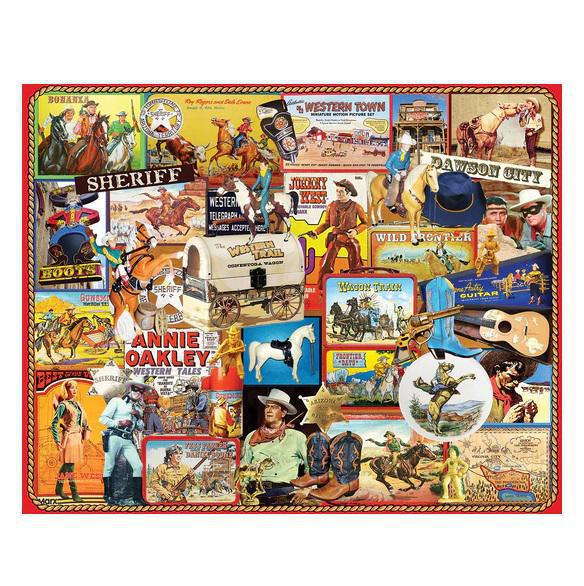 White Mountain Jigsaw Puzzle | Cowboys 1000 Piece