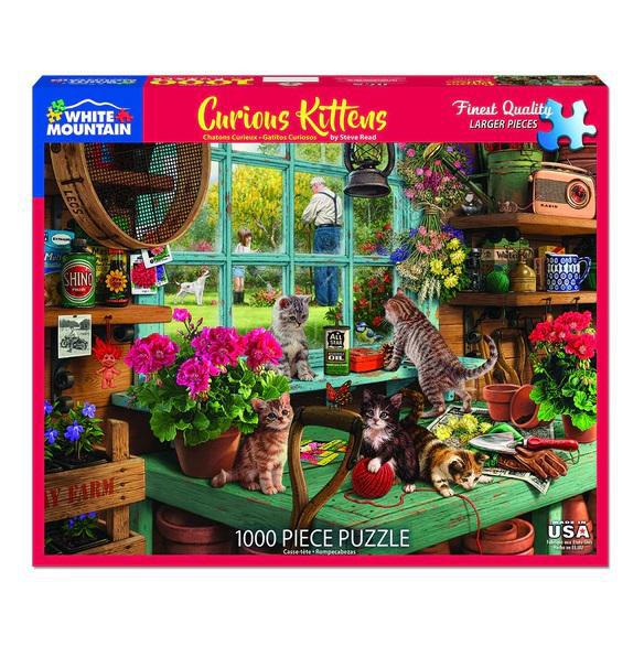 White Mountain Jigsaw Puzzle | Curious Kittens 1000 Piece