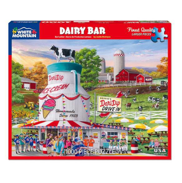 White Mountain Jigsaw Puzzle | Dairy Bar 1000 Piece