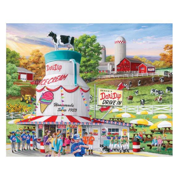 White Mountain Jigsaw Puzzle | Dairy Bar 1000 Piece