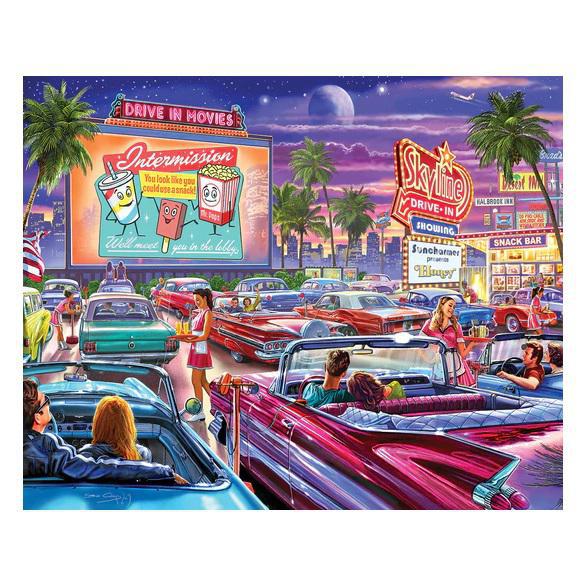 White Mountain Jigsaw Puzzle | Drive-In-Movies 1000 Piece