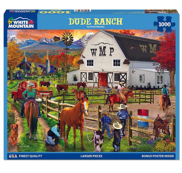 White Mountain Jigsaw Puzzle | Dude Ranch 1000 Piece