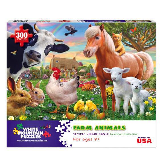 White Mountain Jigsaw Puzzle | Farm Animals 300 Piece