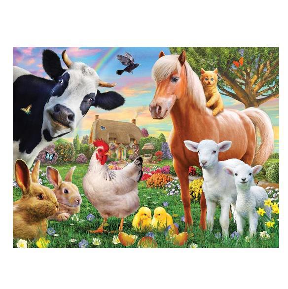 White Mountain Jigsaw Puzzle | Farm Animals 300 Piece