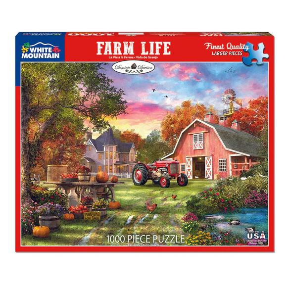 White Mountain Jigsaw Puzzle | Farm Life 1000 Piece