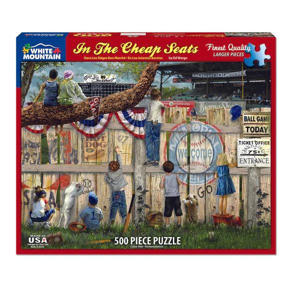 White Mountain Jigsaw Puzzle | In the Cheap Seats 500 Piece