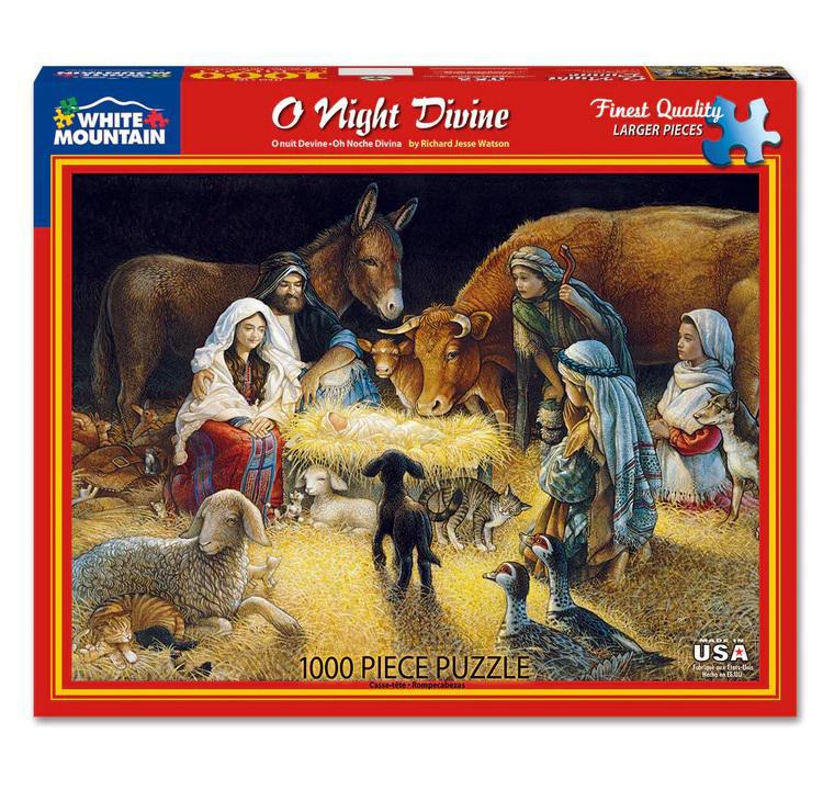 White Mountain Jigsaw Puzzle | O Night Divine 1000 Piece