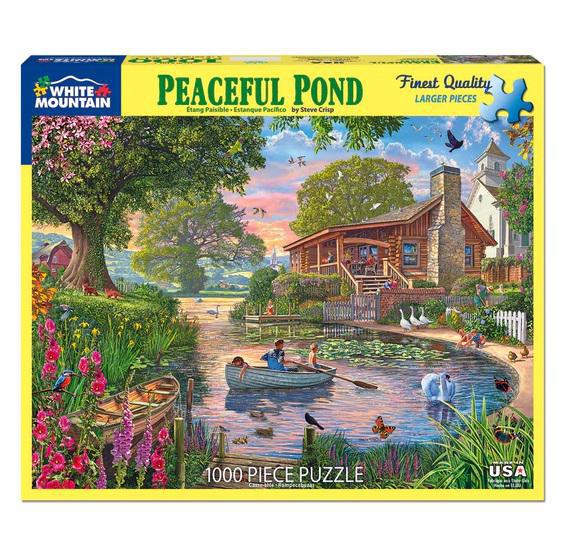 White Mountain Jigsaw Puzzle | Peaceful Pond 1000 Piece