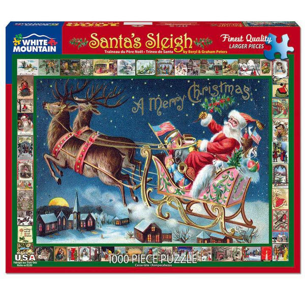 White Mountain Jigsaw Puzzle | Santa's Sleigh 1000 Piece