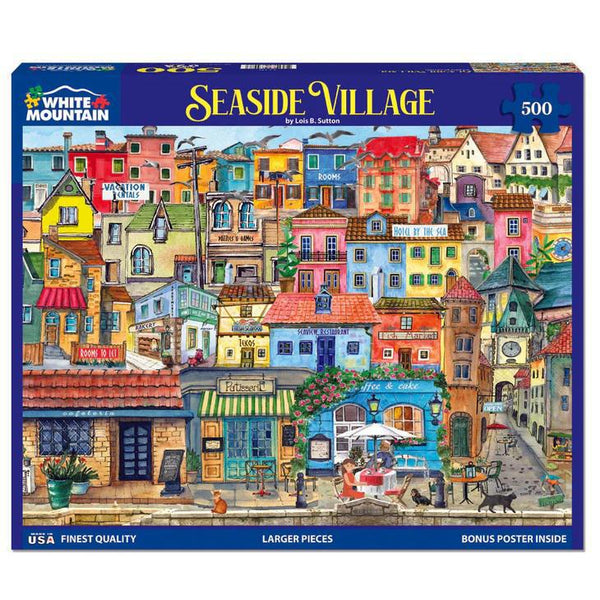 White Mountain Jigsaw Puzzle | Seaside Village 1000 Piece