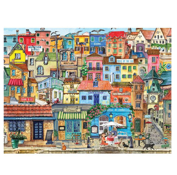 White Mountain Jigsaw Puzzle | Seaside Village 1000 Piece