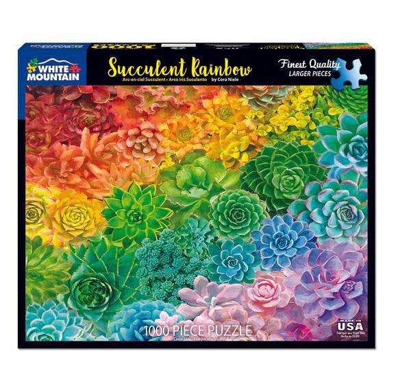 White Mountain Jigsaw Puzzle | Succulent Rainbow 1000 Piece