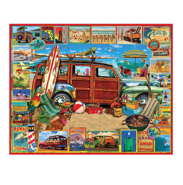 White Mountain Jigsaw Puzzle | Surfin Woody 1000 Piece