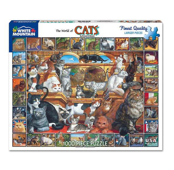 White Mountain Jigsaw Puzzle | The World of Cats 1000 Piece