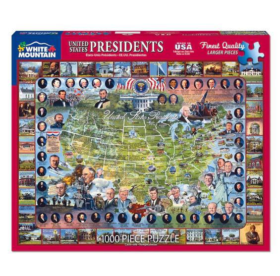 White Mountain Jigsaw Puzzle | United States Presidents 1000 Piece