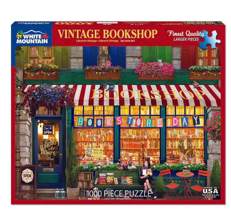 White Mountain Jigsaw Puzzle | Vintage Bookshop 1000 Piece