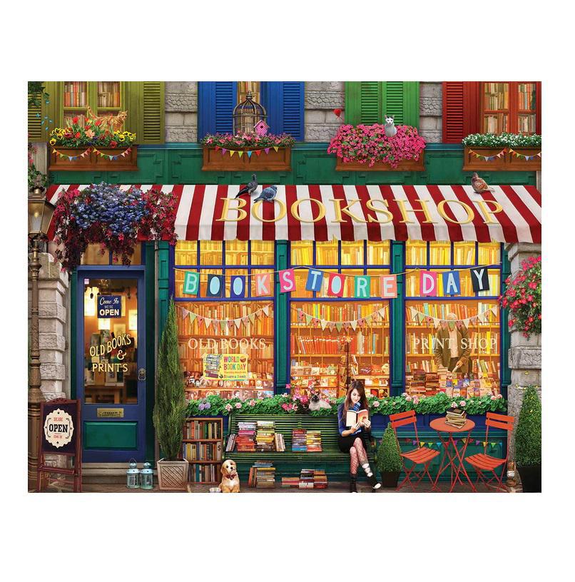 White Mountain Jigsaw Puzzle | Vintage Bookshop 1000 Piece