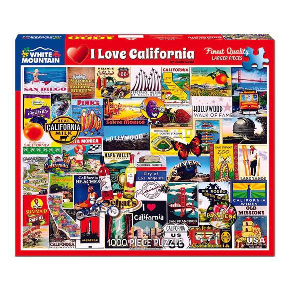 White Mountain Jigsaw Puzzles | I Love California 1000 Piece
